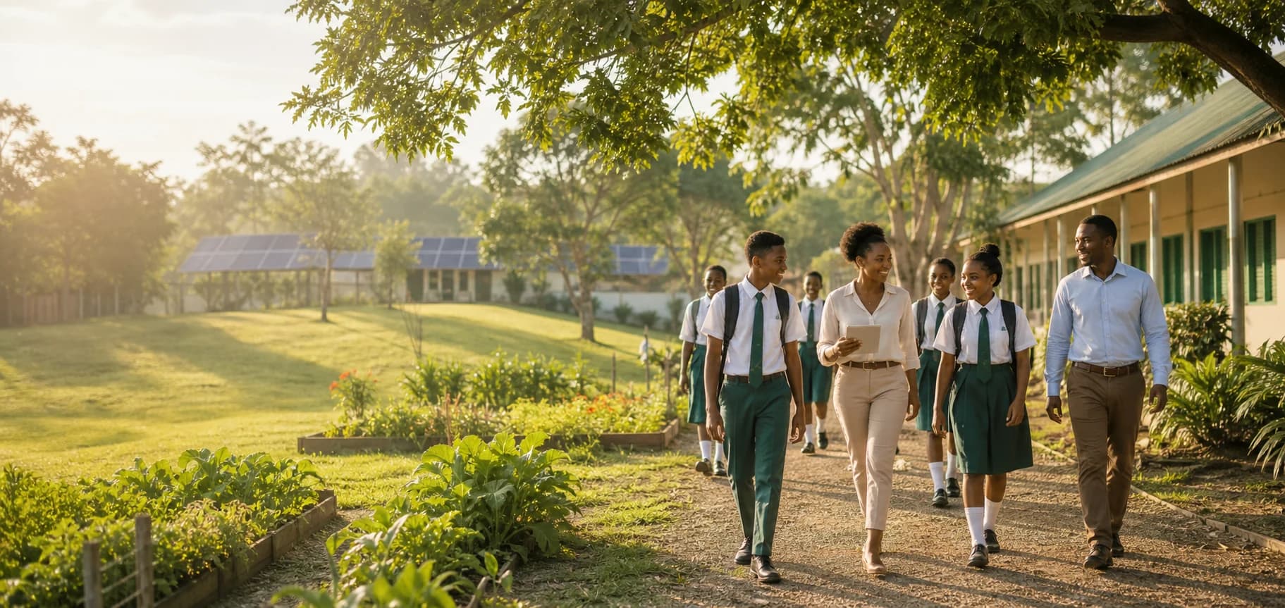 Green school campus