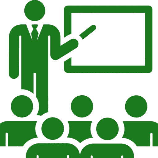 Teacher presenting sustainability literacy in a classroom